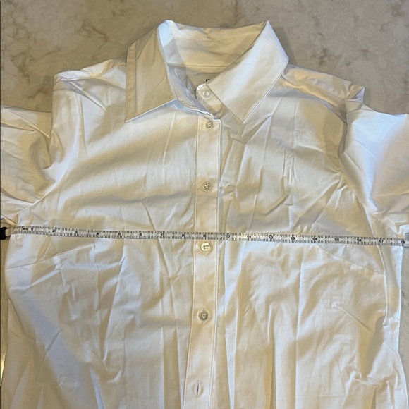 Banana Republic White Riley II Tailored Shirt - Size 10 - Picture 6 of 7